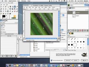 GIMP on the Mac OS X operating system